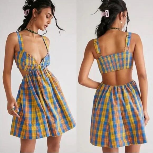 New! ‎ Free People Bridget Mini Dress Size Medium - Picture 1 of 16